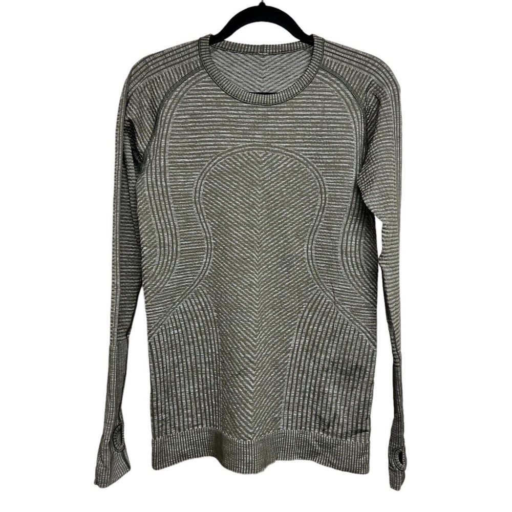 Lululemon Rest‎ Less Pullover Heathered Military Green Women’s Size 8